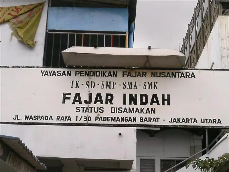 SMP FAJAR INDAH PADEMANGAN