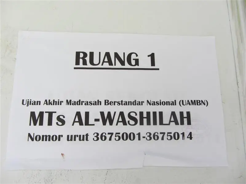 Foto SMP AL WASHILAH